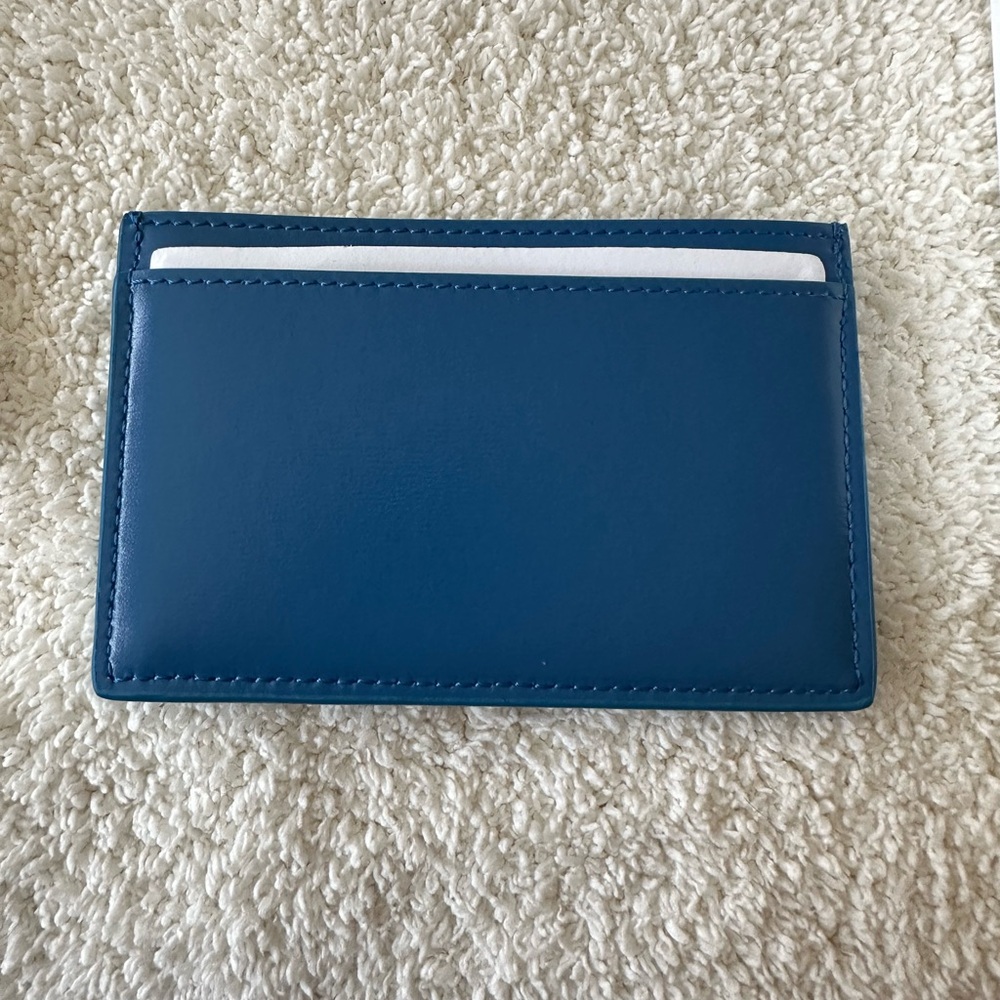Celine Blue Leather Card Holder - Picture 4 of 4